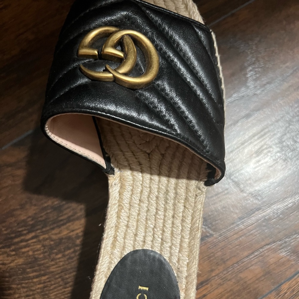 Gucci GUC espadrilles platform size 37.5